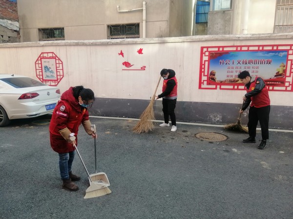 2021年1月12日湖心路社区组织党员志愿者开展爱国卫生运动-拍摄者张伟1.jpg