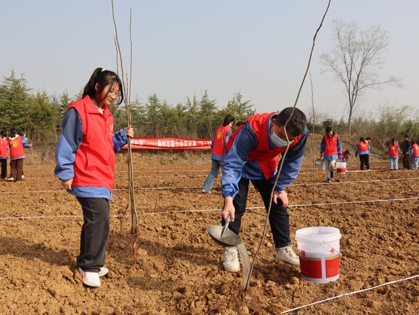 2023年3月9日,滁州市第十中学开展植树节义务植树志愿服务活动6.JPG