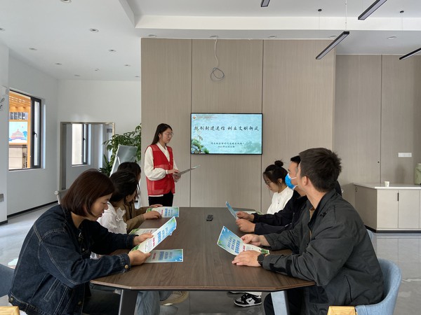 滁州市南谯区同乐街道同乐社区新时代文明实践站，2023年10月16日上午，开展“抵制封建迷信 树立文明新风”主题活动（推进移风易俗）.jpg
