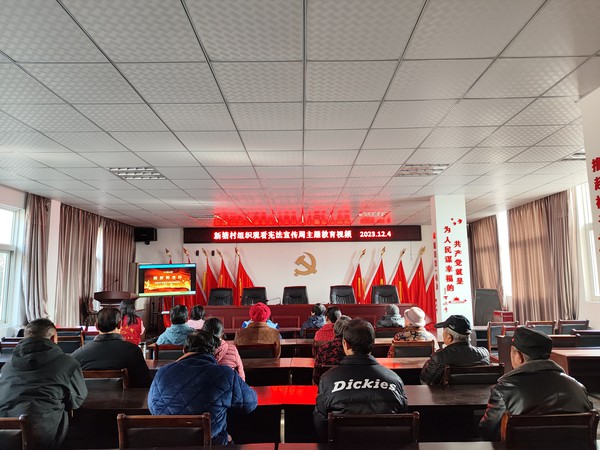 时间：2023年12月4日，组织者：滁州市南谯区沙河镇新塘村，主题：新塘村组织观看宪法宣传周主题教育视频，参与者：新塘村志愿者及村民.jpg