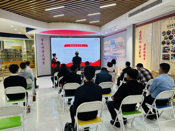 滁州市南谯区同乐街道阳明社区新时代文明实践站，2025年4月23日上午，阳明社区新时代文明实践点，开展“学史力行 行之有道“党史学习教育活动（拍摄者：樊灵，拍摄单位：阳明社区）.jpg